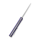SENCUT Jubil Front Fliper Knife Purple G10 Handle (2.95" Stonewashed D2 Blade) S20029-1