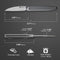 SENCUT Jubil Front Flipper Knife Gray G10 Handle (2.95" Satin Finished D2 Blade) S20029-3