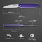 SENCUT Jubil Front Flipper Knife Purple G10 Handle (2.95" Stonewashed D2 Blade) S20029-1