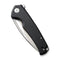 SENCUT Mims Flipper Knife Black G10 Handle (3.48" Satin Finished 9Cr18MoV Blade) S21013-1