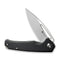 SENCUT Mims Flipper Knife Black G10 Handle (3.48" Satin Finished 9Cr18MoV Blade) S21013-1