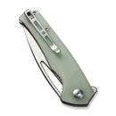 SENCUT Mims Flipper Knife Natural G10 Handle (3.48" Satin Finished 9Cr18MoV Blade) S21013-2
