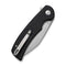 SENCUT Omniform Flipper Knife Black Canvas Micarta Handle (3.65" Satin Finished 9Cr18MoV Blade) S23064-2