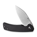 SENCUT Omniform Flipper Knife Black Canvas Micarta Handle (3.65" Satin Finished 9Cr18MoV Blade) S23064-2