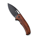 SENCUT Phantara Flipper Knife Guibourtia Wood Handle (3.7" Black 9Cr18MoV Blade) S23014-4