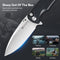 SENCUT Sachse Flipper & Button Lock & Thumb Stud Knife Black G10 Handle (3.47" Satin Finished 9Cr18MoV Blade) S21007-5