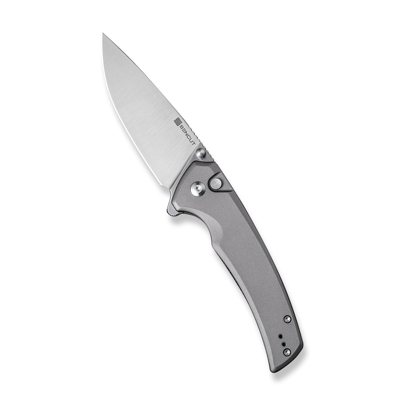 SENCUT Serene Flipper & Button Lock & Thumb Stud Knife Aluminum Handle ...