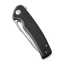 SENCUT Vesperon Flipper & Manual Thumb Knife Black G10 Handle (3.35" Satin Finished 9Cr18MoV Blade) S20065-1