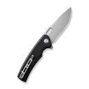 SENCUT Vesperon Flipper & Manual Thumb Knife Black G10 Handle (3.35" Satin Finished 9Cr18MoV Blade) S20065-1