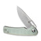 SENCUT Vesperon Flipper & Manual Thumb Knife Natural G10 Handle (3.35" Satin Finished 9Cr18MoV Blade) S20065-2